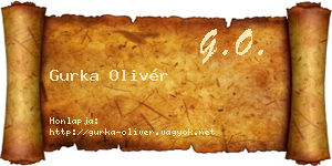 Gurka Olivér névjegykártya