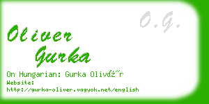 oliver gurka business card